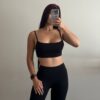 Crop Top Básico Elasticado Talla Estandar - Imagen 3